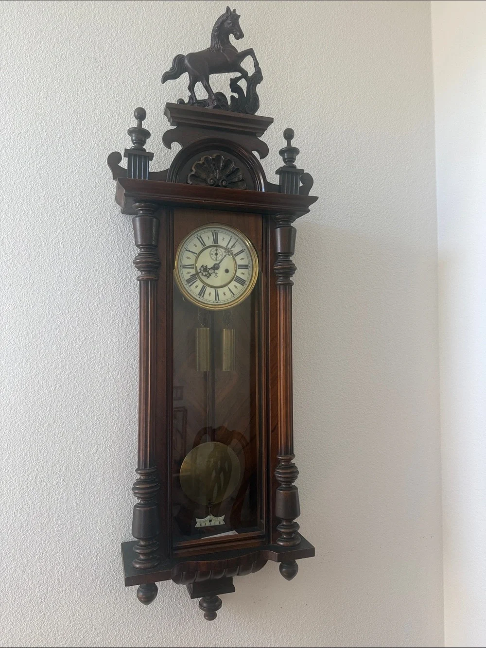 Gustav Becker wall clock, pre 1880.
